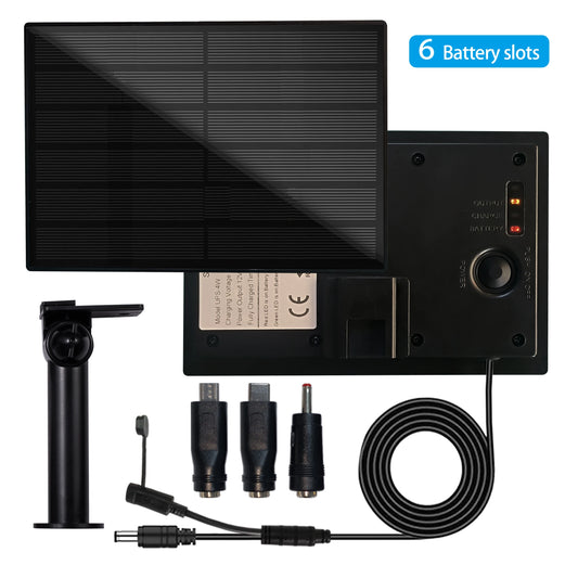 4W Solar Panel Waterproof Micro Output 12V Solar Cells Charge Built-in 18650 Battery Outdoor For Hunting Camera 4G WIFI RAK LoRa