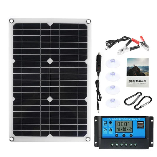 1200W solar panel 12V solar panel charger dual USB with 100A controller flexible solar panel outdoor camping mobile phone car