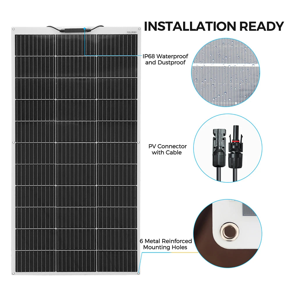 Solar Panel Kit OR Solar Panels Module solar cell power 120W 240W for 12V/24V Battery charger Photovoltaic Panel Wholesale