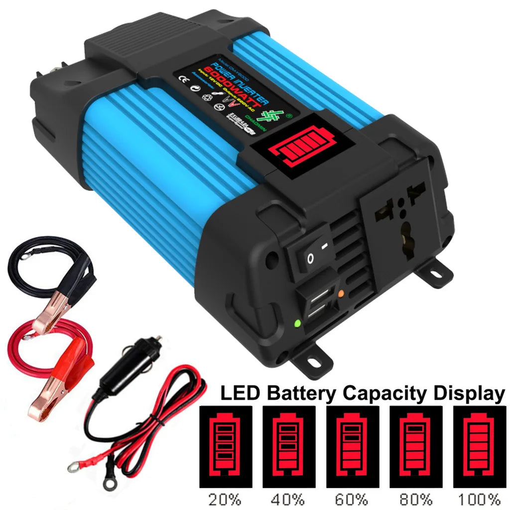 6000W Solar Inverter Generation 110V/220V 1200W Solar Panel Automotive Battery Charge Controller Solar Complete Power Solar Kit