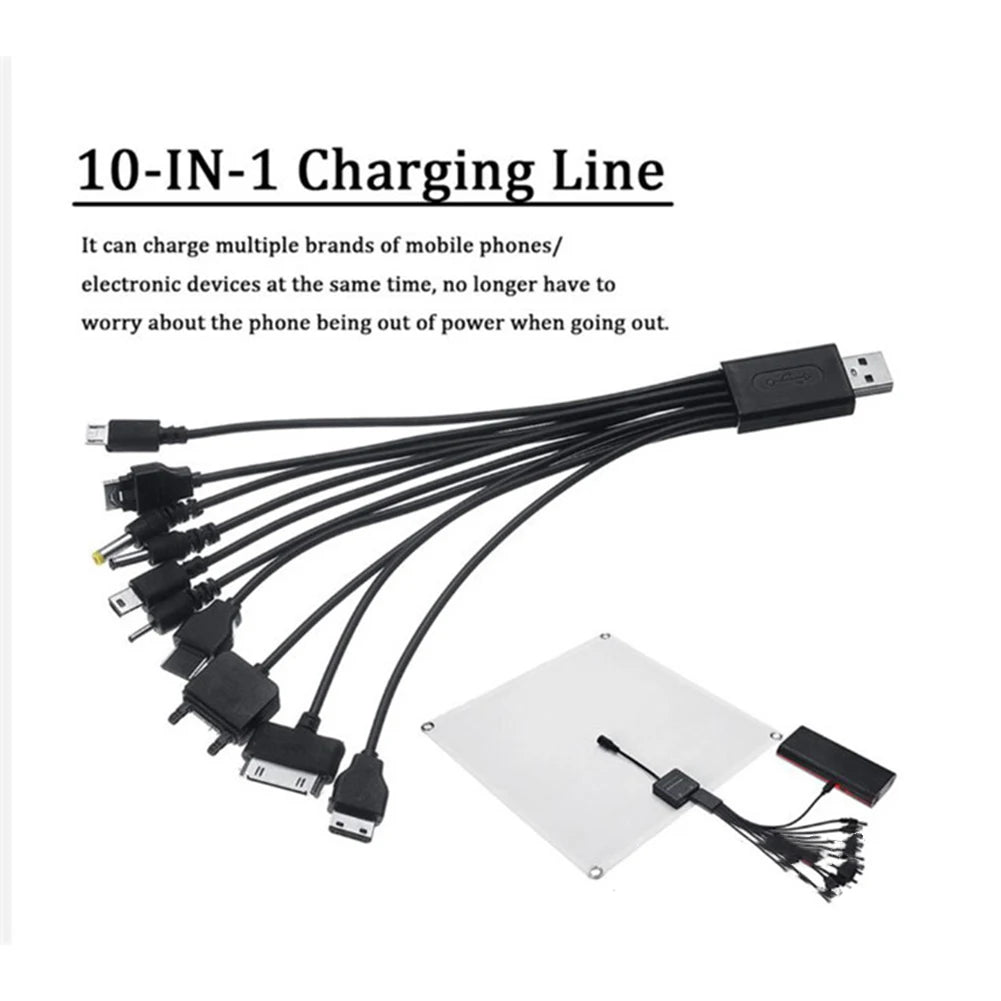 20W 18V Portable Solar Panel Kit Waterproof Flexible Dual USB Output Solar Panel For Car And Marine Charger Power Tools Parts