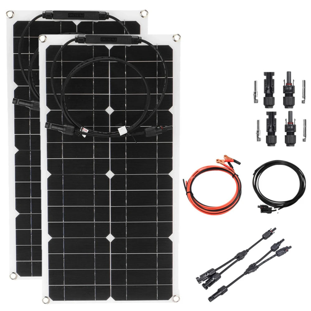 500W 16V Solar Panel High Efficiency  12V Battery Charger Car Boat RV Marine Home Camping Outdoor Off-Grid System Power bank