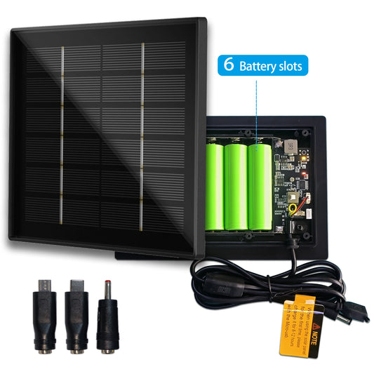 4W Solar Panel Waterproof Micro Output 12V Solar Cells Charge Built-in 18650 Battery Outdoor For Hunting Camera 4G WIFI RAK LoRa