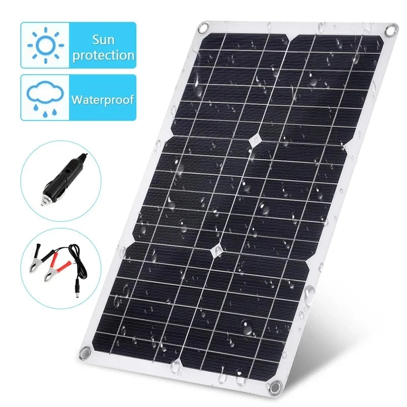 1200W solar panel 12V solar panel charger dual USB with 100A controller flexible solar panel outdoor camping mobile phone car