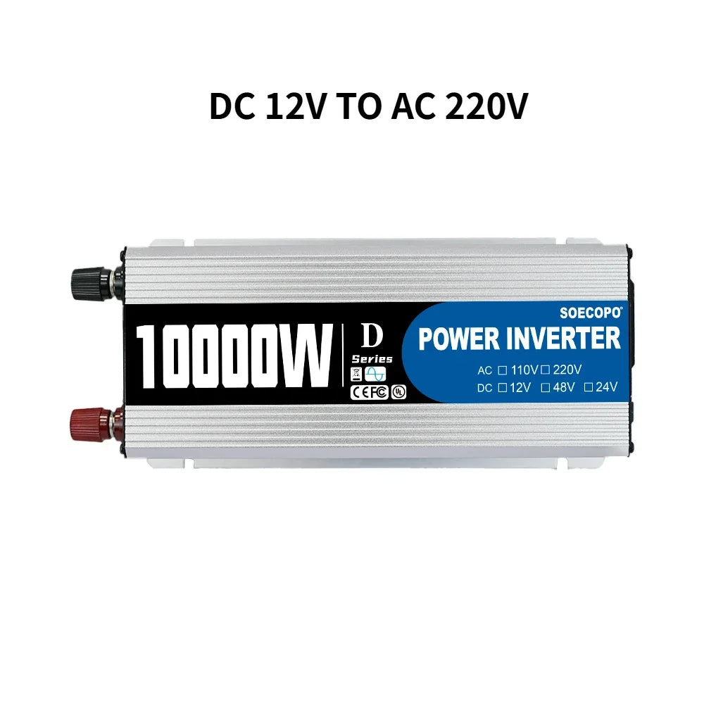 10000W Off-Grid Solar Energy System 800W Panel 12V/24V -220V Inverter 100A Charge Controller for House/RV/Emergency Power Backup
