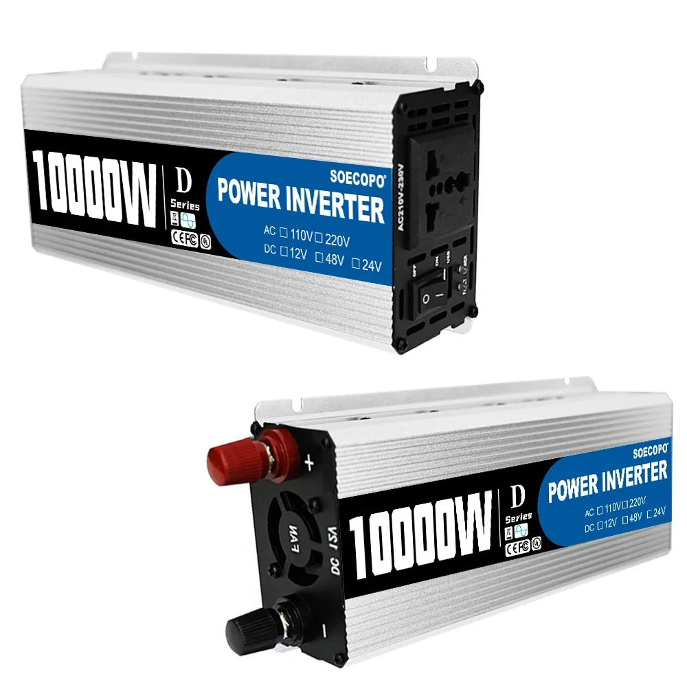 10000W Off-Grid Solar Energy System 800W Panel 12V/24V -220V Inverter 100A Charge Controller for House/RV/Emergency Power Backup